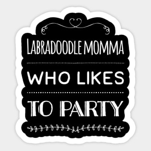 Labradoodle Party Momma Sticker